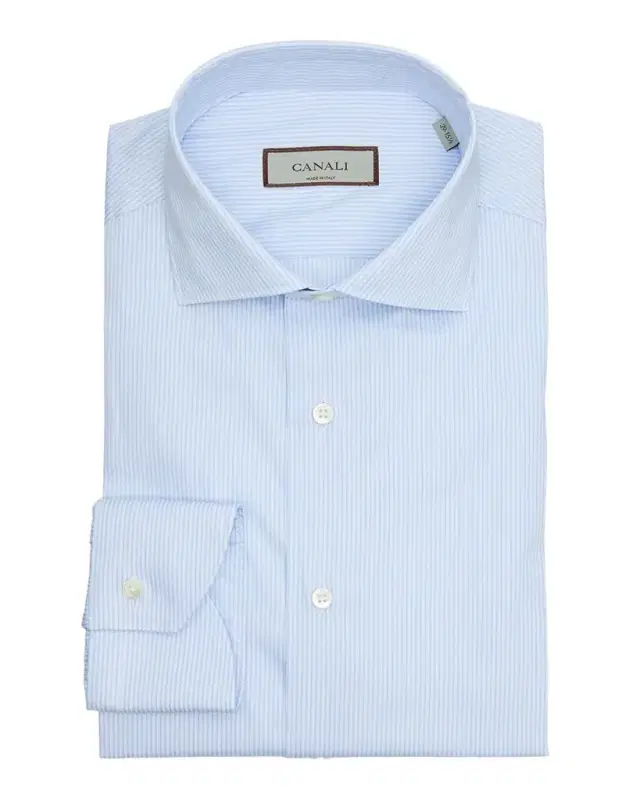 Men 's Cotton Tonal Stripe Dress Shirt