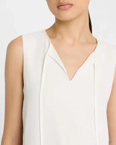Emporio Armani Sleeveless Front-Tie Blouse | Thumbnail 5