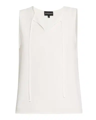 Emporio Armani Sleeveless Front-Tie Blouse | Thumbnail 1
