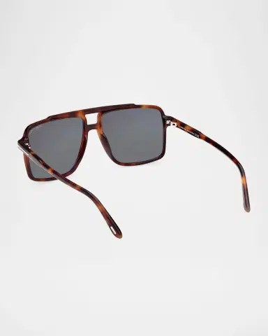 Tom Ford Men's Kemp Acetate Square Sunglasses | Thumbnail 2