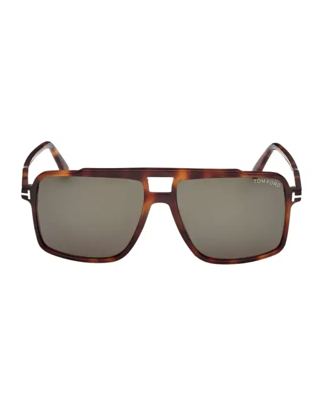 TOM FORD Men 's Kemp Acetate Square Sunglasses