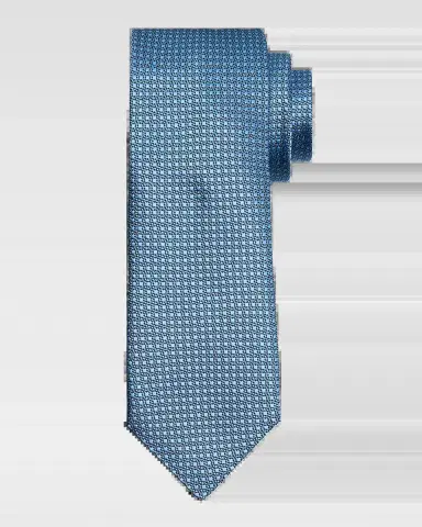 Canali Men's Textured Dot Silk Tie | Thumbnail 2