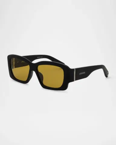 Jacquemus Croisière Rectangle Acetate Sunglasses | Thumbnail 2 Jacquemus Croisière Rectangle Acetate Sunglasses | Thumbnail 2