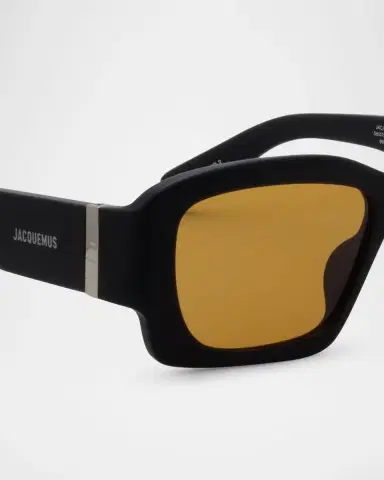 Jacquemus Croisière Rectangle Acetate Sunglasses | Thumbnail 3 Jacquemus Croisière Rectangle Acetate Sunglasses | Thumbnail 3