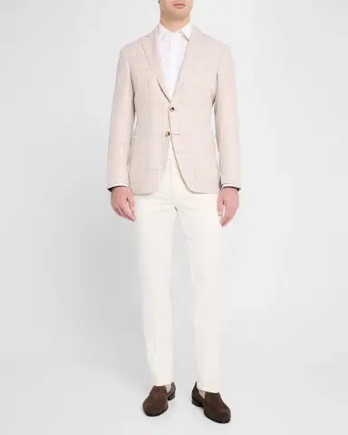 Canali Men's Windowpane Sport Coat | Thumbnail 2 Canali Men's Windowpane Sport Coat | Thumbnail 2