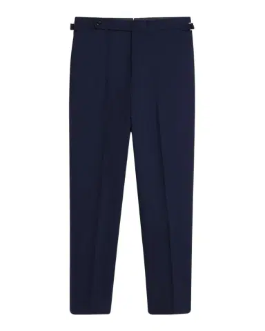 dunhill Men's Wool Flat-Front Trousers | Thumbnail 1 dunhill Men's Wool Flat-Front Trousers | Thumbnail 1