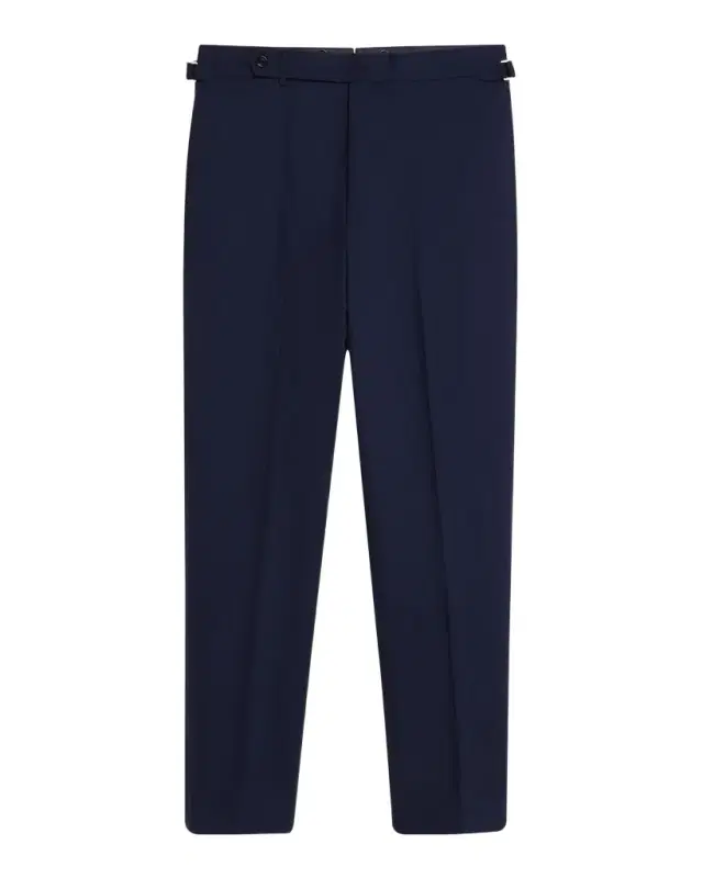 Men 's Wool Flat-Front Trousers