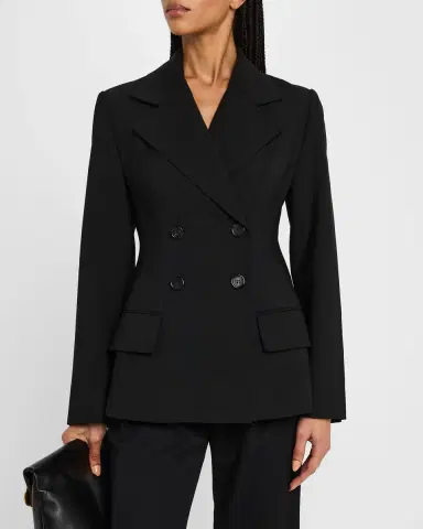 Co Double-Breasted Fitted Blazer | Thumbnail 4