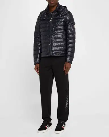 Moncler Men's Lauros Quilted Hooded Down Jacket | Thumbnail 2