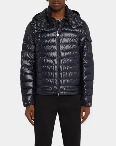 Moncler Men's Lauros Quilted Hooded Down Jacket | Thumbnail 4