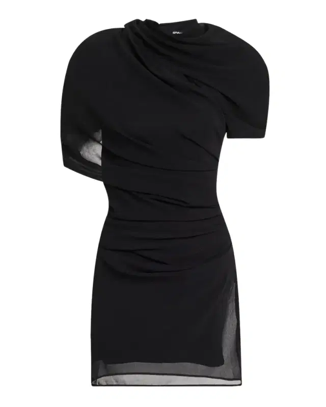 Jacquemus La Castagna Draped Mini Dress