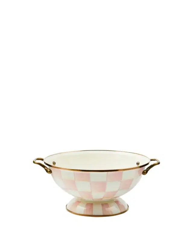 MacKenzie-Childs Rosy Check Almost Everything Bowl