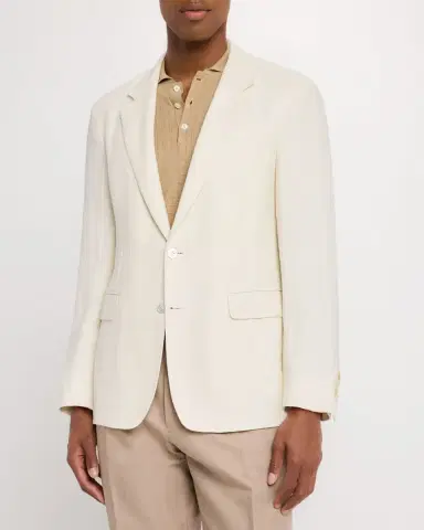 Canali Men's Textured Windowpane Sport Coat | Thumbnail 2 Canali Men's Textured Windowpane Sport Coat | Thumbnail 2
