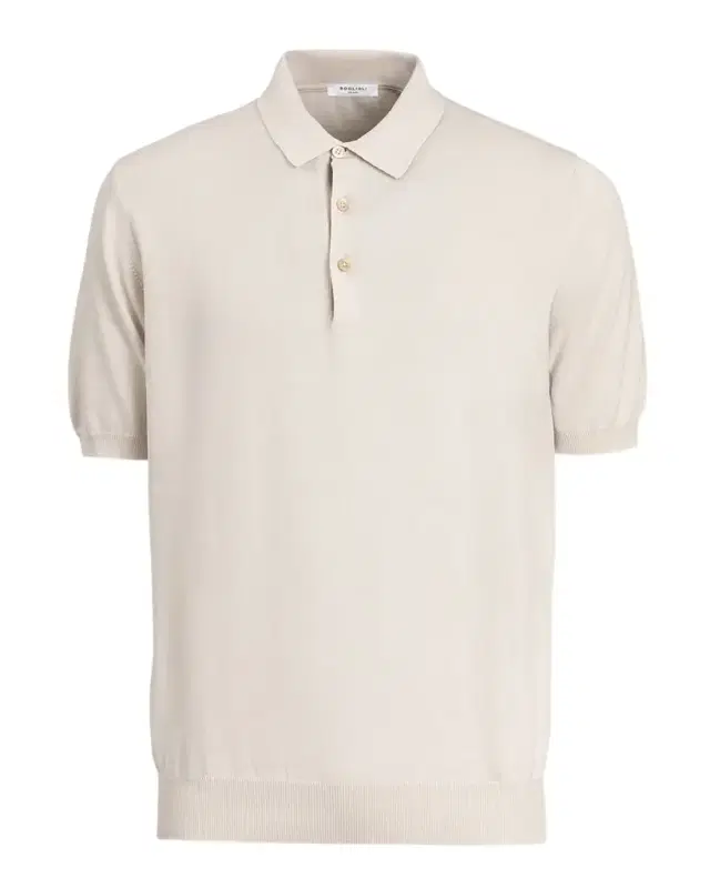 Boglioli Men 's Garment-Washed Cotton Polo Shirt