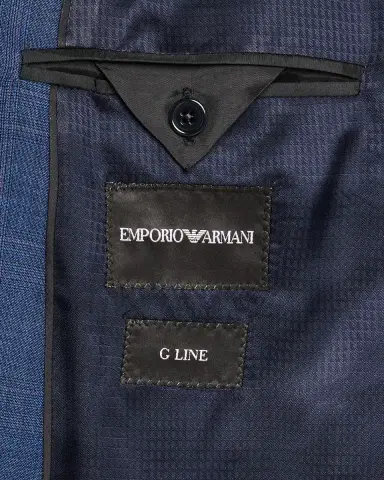 Emporio Armani Men's Micro-Plaid Wool-Blend Suit | Thumbnail 7 Emporio Armani Men's Micro-Plaid Wool-Blend Suit | Thumbnail 7