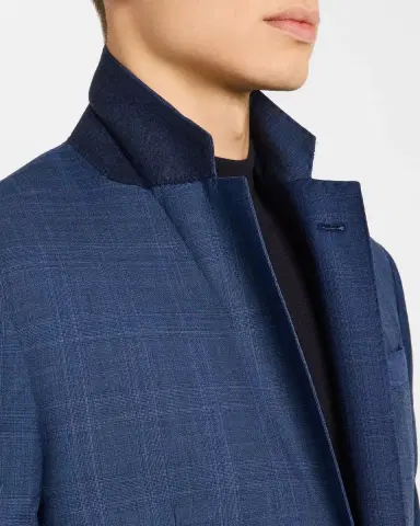 Emporio Armani Men's Micro-Plaid Wool-Blend Suit | Thumbnail 8 Emporio Armani Men's Micro-Plaid Wool-Blend Suit | Thumbnail 8