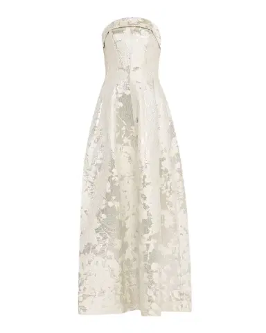 Simkhai Octavia Strapless Metallic Jacquard Gown | Thumbnail 1