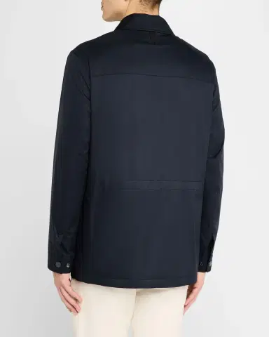 Canali Men's Brera Four-Pocket Field Jacket | Thumbnail 3 Canali Men's Brera Four-Pocket Field Jacket | Thumbnail 3