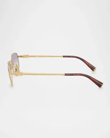 Miu Miu MUA53S Rectangular Metal Sunglasses | Thumbnail 2 Miu Miu MUA53S Rectangular Metal Sunglasses | Thumbnail 2