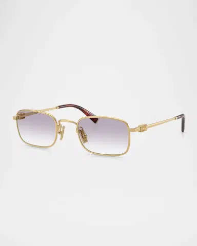 Miu Miu MUA53S Rectangular Metal Sunglasses | Thumbnail 3 Miu Miu MUA53S Rectangular Metal Sunglasses | Thumbnail 3
