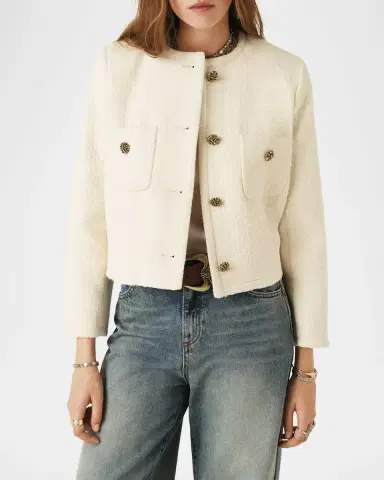 Ba&sh Meredith Bouclé Jacket | Thumbnail 4 Ba&sh Meredith Bouclé Jacket | Thumbnail 4