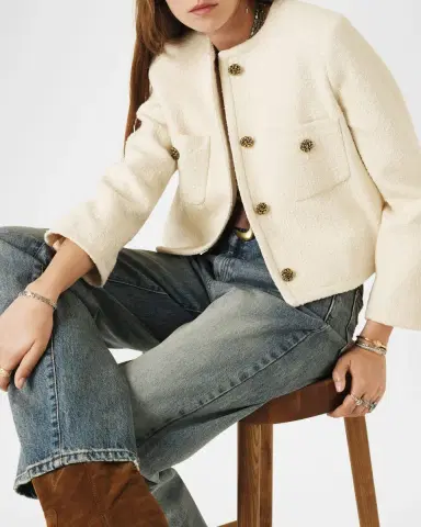 Ba&sh Meredith Bouclé Jacket | Thumbnail 6 Ba&sh Meredith Bouclé Jacket | Thumbnail 6