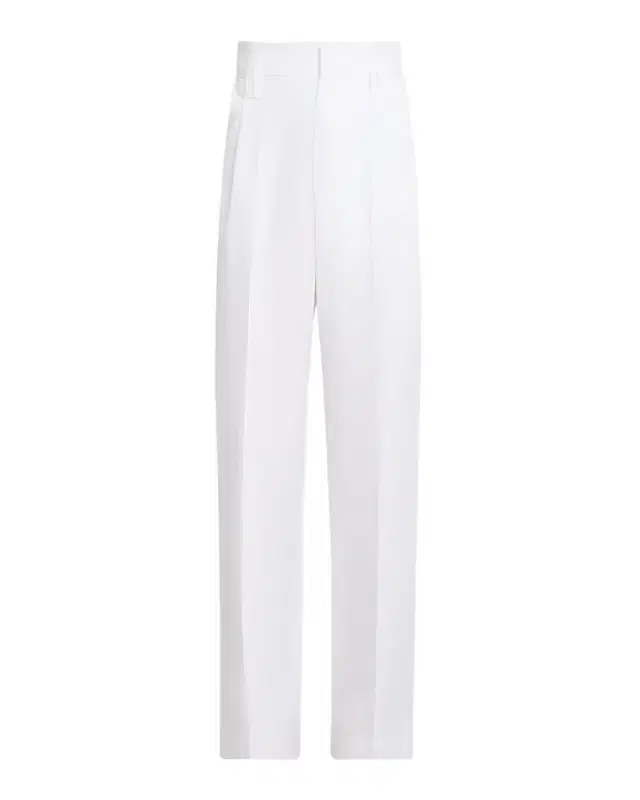 High-Rise Cotton Gabardine Wide-Leg Pants