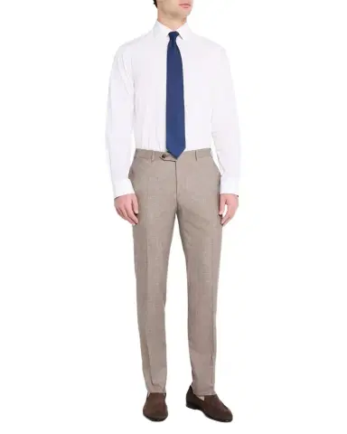 Canali Men's Melange Wool Dress Pants | Thumbnail 1 Canali Men's Melange Wool Dress Pants | Thumbnail 1