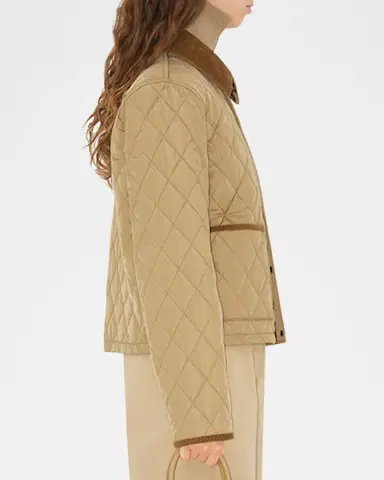Burberry Corduroy-Collar Quilted Jacket | Thumbnail 4 Burberry Corduroy-Collar Quilted Jacket | Thumbnail 4