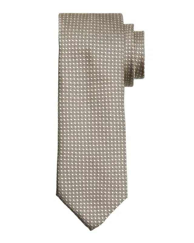 Men's Textured Dot Silk Tie