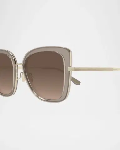 Maui Jim Men's Violet Lake Titanium and Acetate Cat-Eye Sunglasses | Thumbnail 2