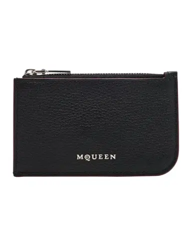 Alexander McQueen Men's Sling Zip Card Holder | Thumbnail 1