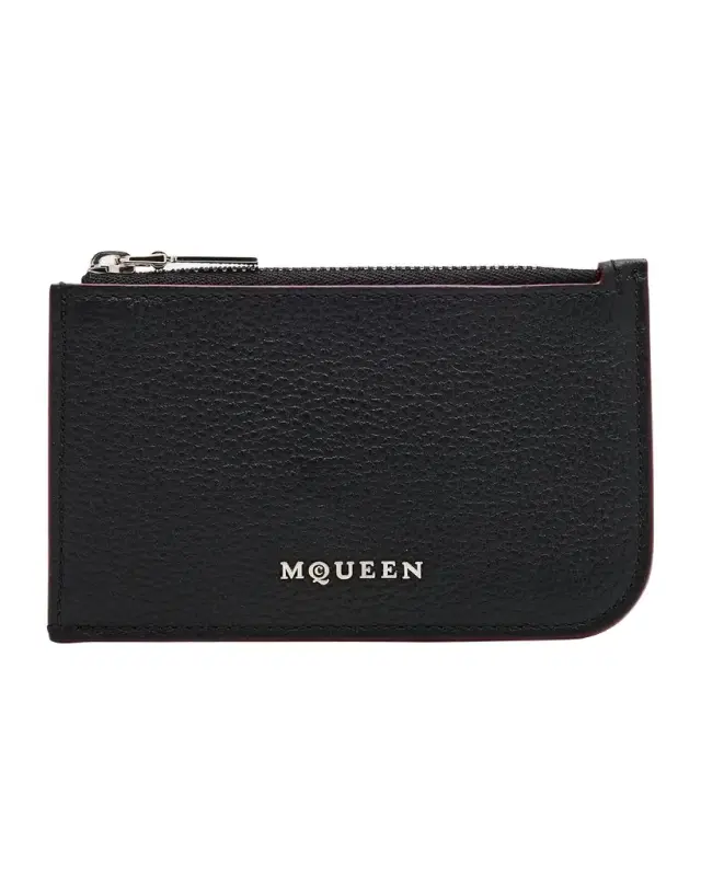 McQueen Men 's Sling Zip Card Holder