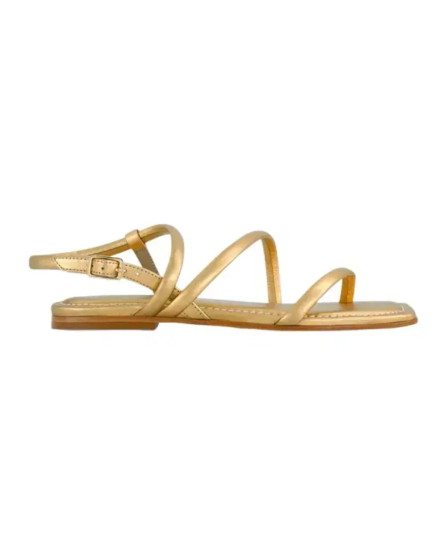 Odessa Metallic Thong Slingback Sandals