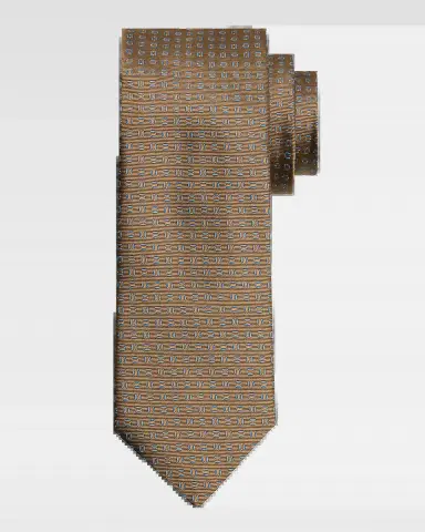 Canali Men's Oval Patterned Tie | Thumbnail 2
