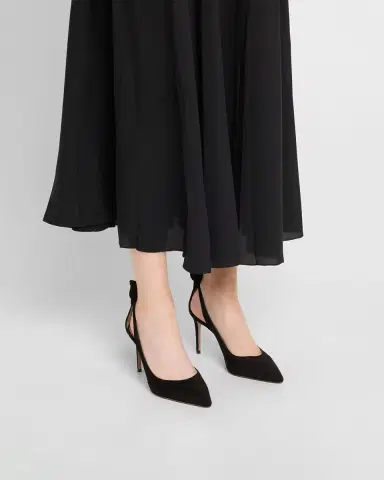 Aquazzura Suede Bow Stiletto Pumps | Thumbnail 2 Aquazzura Suede Bow Stiletto Pumps | Thumbnail 2