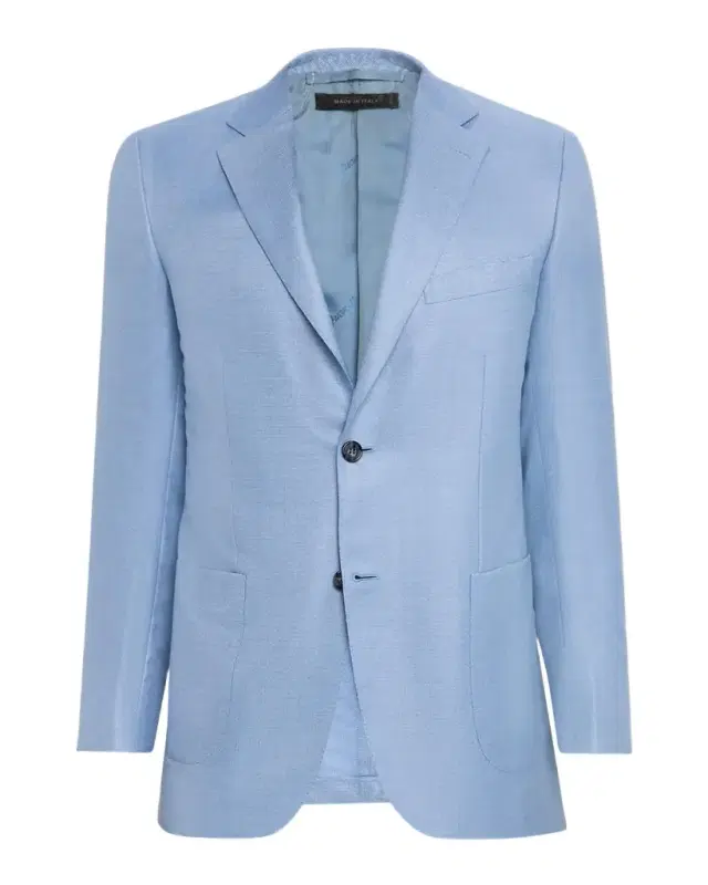 Men 's Wool-Silk Hopsack Blazer