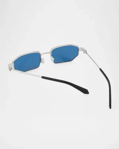Off-White Men 's Loa Metal Rectangle Sunglasses | Thumbnail 2