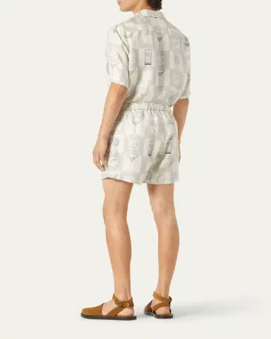 Loro Piana Men's Federico Twill Short-Sleeve Shirt | Thumbnail 3 Loro Piana Men's Federico Twill Short-Sleeve Shirt | Thumbnail 3