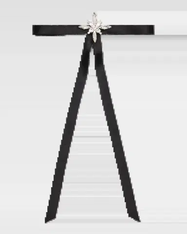 LELET NY Avril Crystal Satin Skinny Bow | Thumbnail 2 LELET NY Avril Crystal Satin Skinny Bow | Thumbnail 2