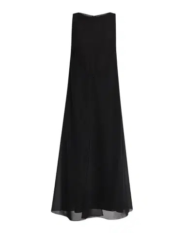 Emporio Armani Sleeveless Techno Georgette Maxi Dress | Thumbnail 1