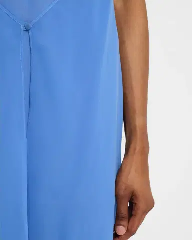 Emporio Armani Sleeveless Techno Georgette Maxi Dress | Thumbnail 5 Emporio Armani Sleeveless Techno Georgette Maxi Dress | Thumbnail 5