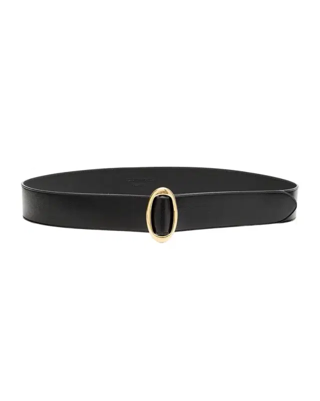 Cintura Buckle Leather Belt