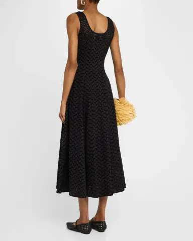Merlette Olea Eyelet-Embroidered Cotton Midi Dress | Thumbnail 3 Merlette Olea Eyelet-Embroidered Cotton Midi Dress | Thumbnail 3