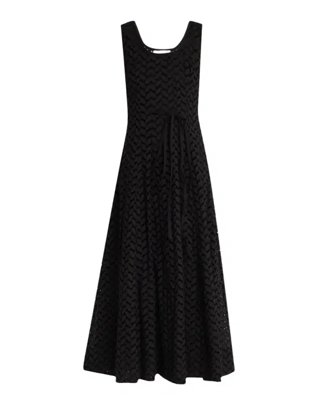 Merlette Olea Eyelet-Embroidered Cotton Midi Dress