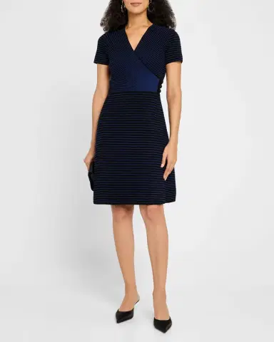 Emporio Armani Side Bow A-Line Knit Dress | Thumbnail 2 Emporio Armani Side Bow A-Line Knit Dress | Thumbnail 2