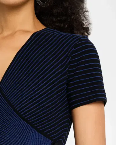 Emporio Armani Side Bow A-Line Knit Dress | Thumbnail 6 Emporio Armani Side Bow A-Line Knit Dress | Thumbnail 6
