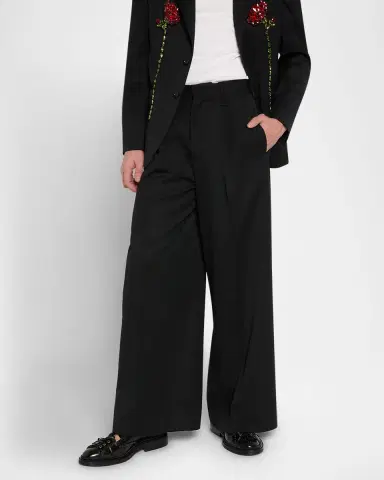 Simone Rocha Men 's Straight-Leg Trousers | Thumbnail 4