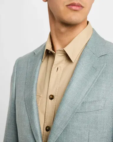 Canali Men's Wool-Blend Twill Blazer | Thumbnail 5