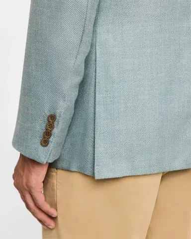Canali Men's Wool-Blend Twill Blazer | Thumbnail 8